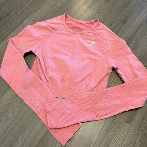 Gymshark Seamless pink crop top